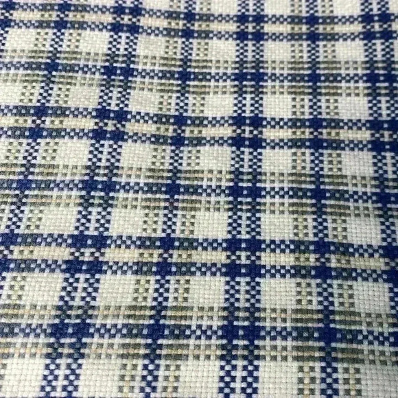 Gap Mens Woven Cream, Blue & Green Long Sleeve Button Front Shirt. Size XL. - Picture 4 of 11